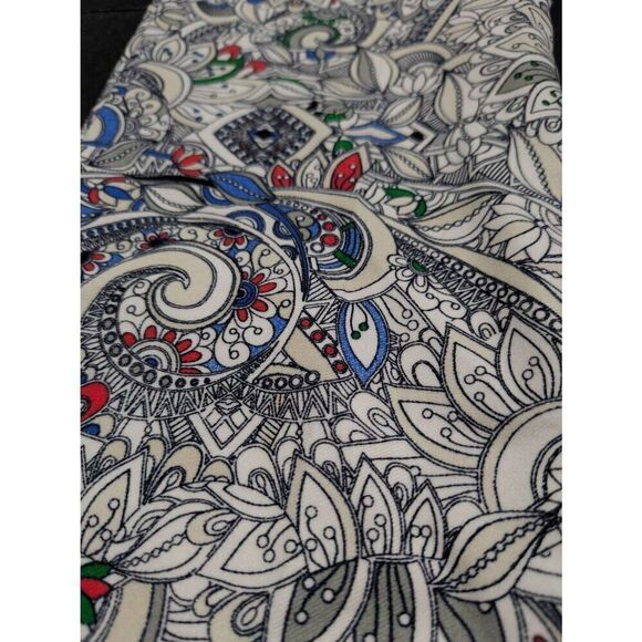 Lissette L Paisley Printed Stretch Pants Pockets Front & Back Colorful Women's - Picture 8 of 8